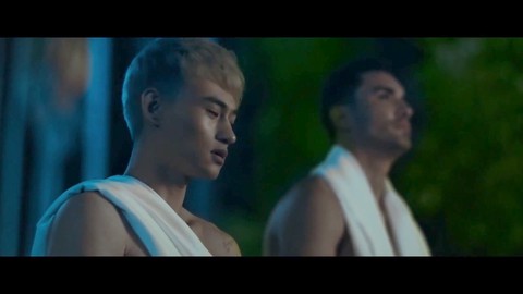 Hairy men, asian, cock 2 cock